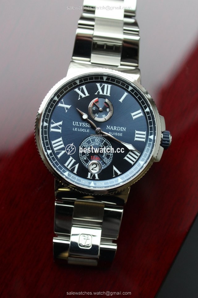 Ulysse Nardin Marine Chronometer Manufacture Mens watch Unisex Automatic Steel 1183-122-7M 43