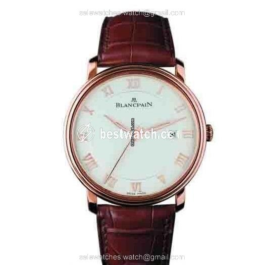 Blancpain Villeret Ultra-Slim Mens watch Unisex Automatic Rose gold 6651-3642-55