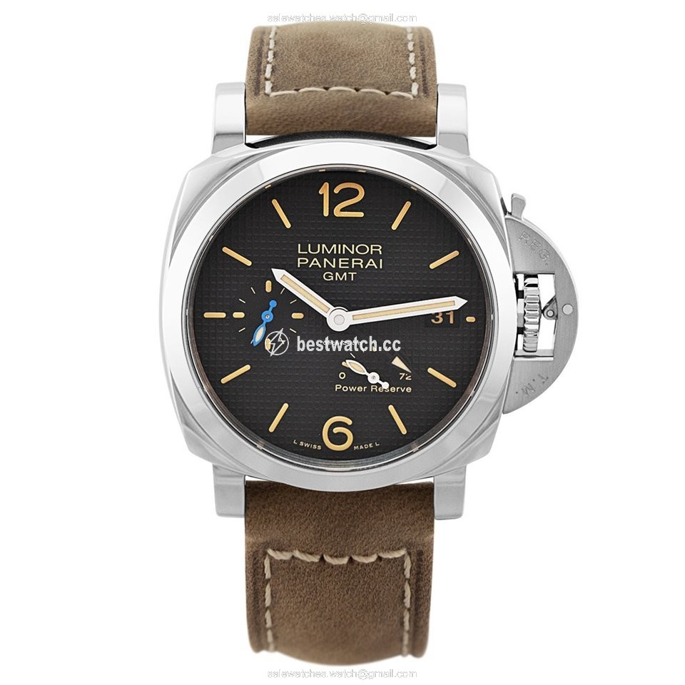 Panerai Luminor 1950 3 Days GMT Power Reserve Automatic Mens watch Unisex Automatic Steel PAM01537 or PAM1537
