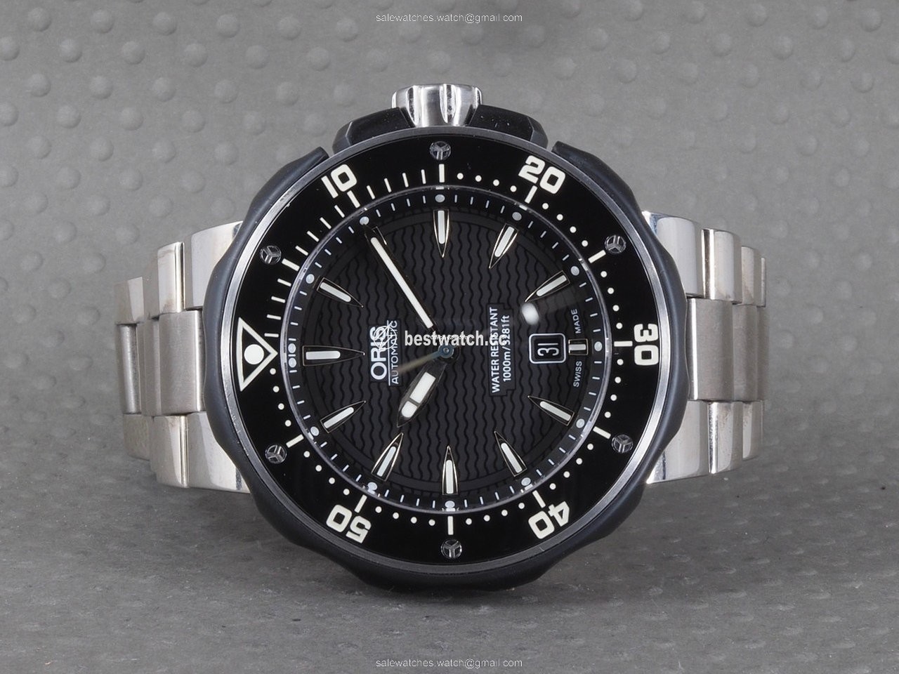 Oris ProDiver Date Mens watch Unisex Automatic Titanium 01 733 7646 7154-07 8 26 71PEB