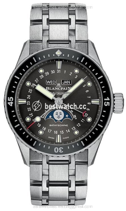 Blancpain Fifty Fathoms Bathyscaphe Mens watch Unisex Automatic Steel 5054-1110-70b