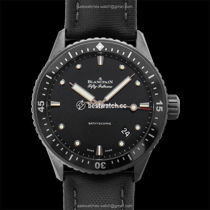 Blancpain Fifty Fathoms Bathyscaphe Mens watch Unisex Automatic Ceramic 5000-0130-B52 A