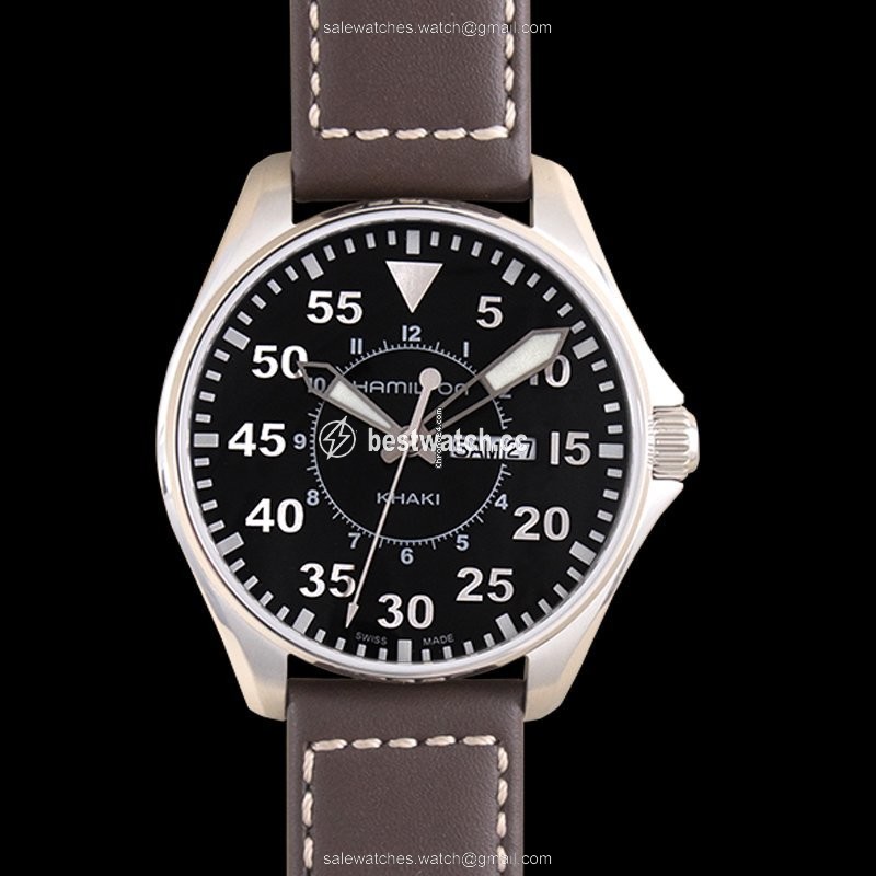 Hamilton Khaki Pilot Mens watch Unisex Quartz Steel H64611535