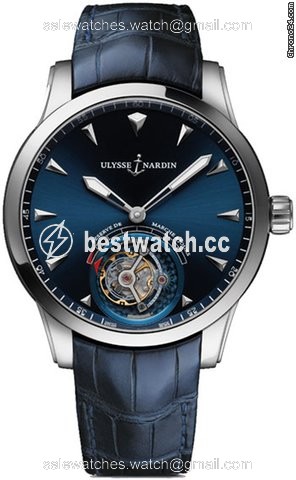 Ulysse Nardin Classic Ulysse Anchor Tourbillon Mens watch Unisex Manual winding White gold 1780-133-93