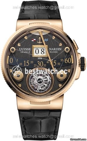 Ulysse Nardin Marine Grand Deck Mens watch Unisex Manual winding Rose gold 6302-300 GD