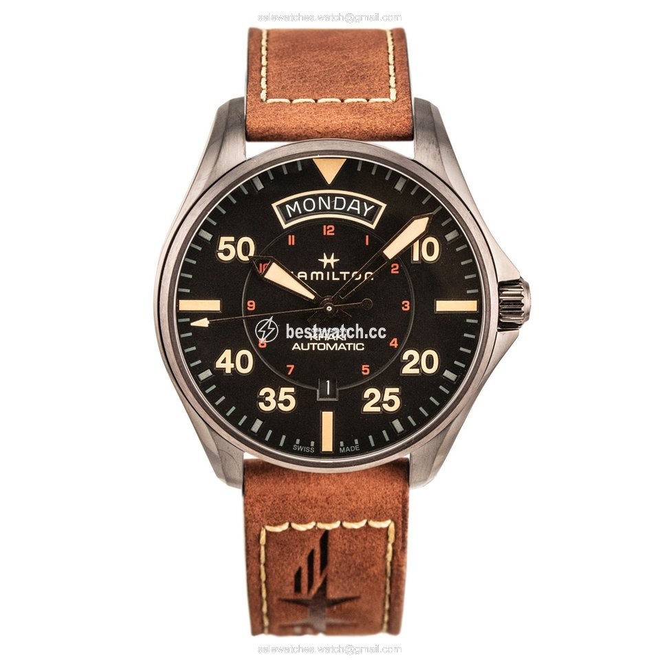 Hamilton Khaki Pilot Day Date Mens watch Unisex Automatic Steel H64605531