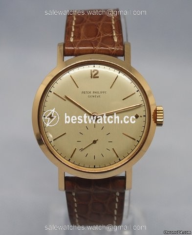 Patek Philippe Calatrava Mens watch Unisex Manual winding Rose gold 2458