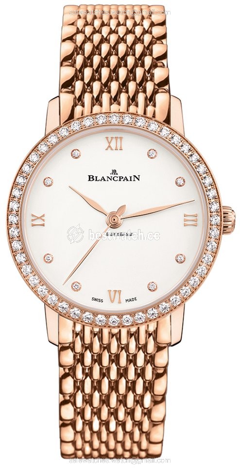 Blancpain Villeret Ultra-Slim Womens watch Automatic Rose gold 6104-2987-mmb